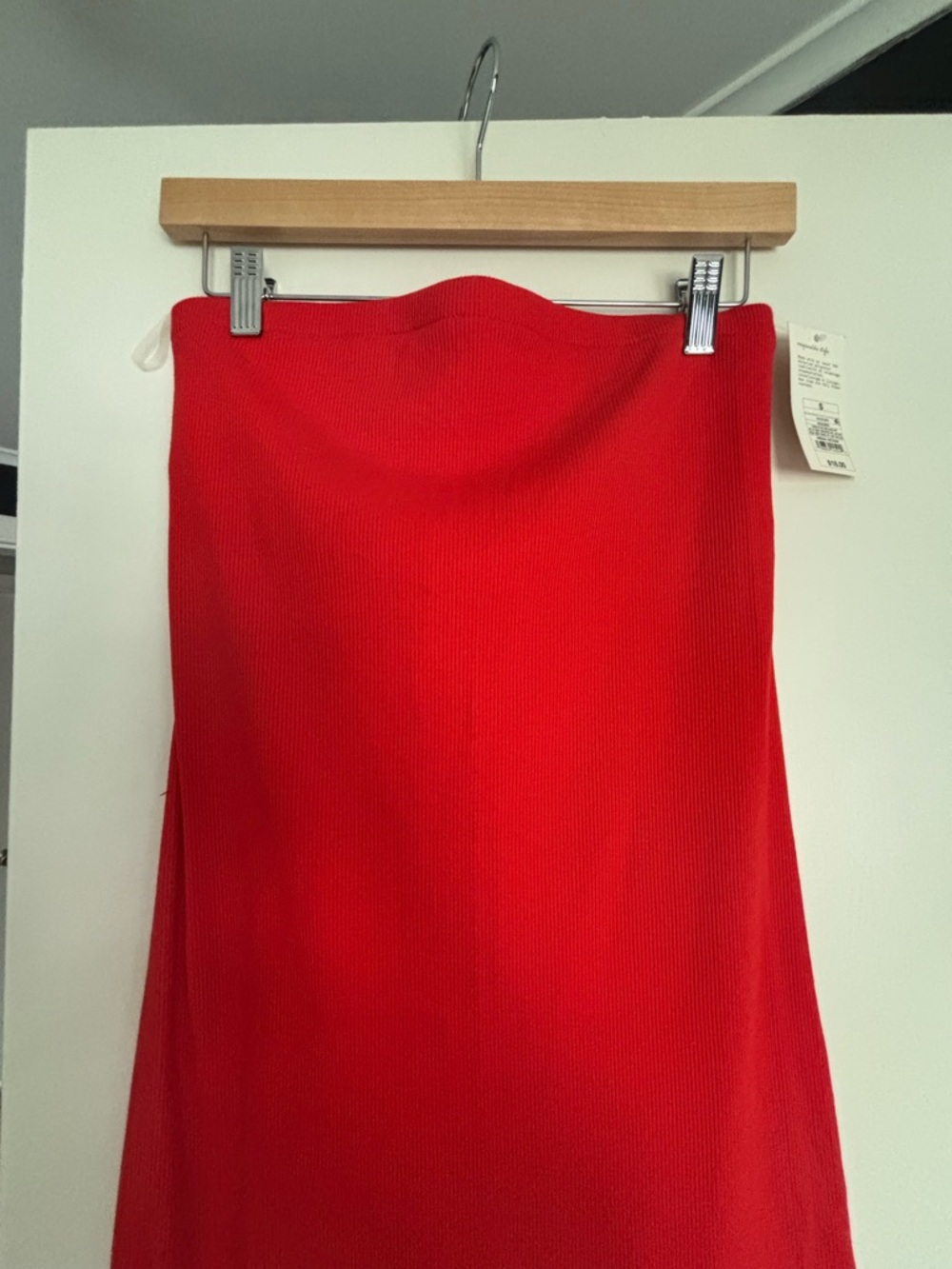 wild fable Strapless Red Knit Dress
